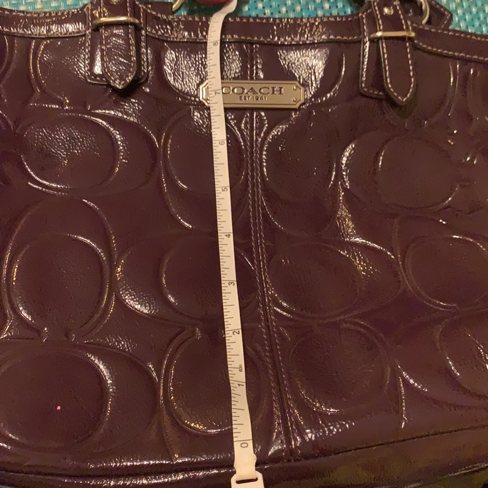 Coach Purple Purse - Picture 4 of 6